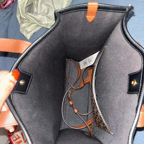 Burberry Brown and Black Monogram Crossbody Bag - Picture 4 of 4